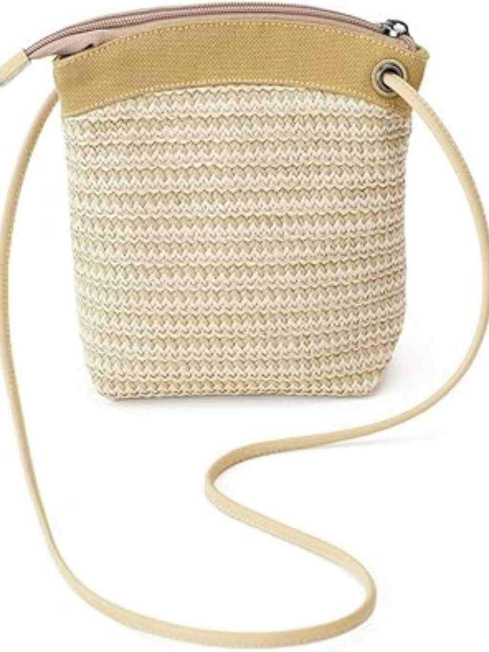 NEW Cell Phone Crossbody Summer Purse Bag Straw Look Vacation Statement Trendy